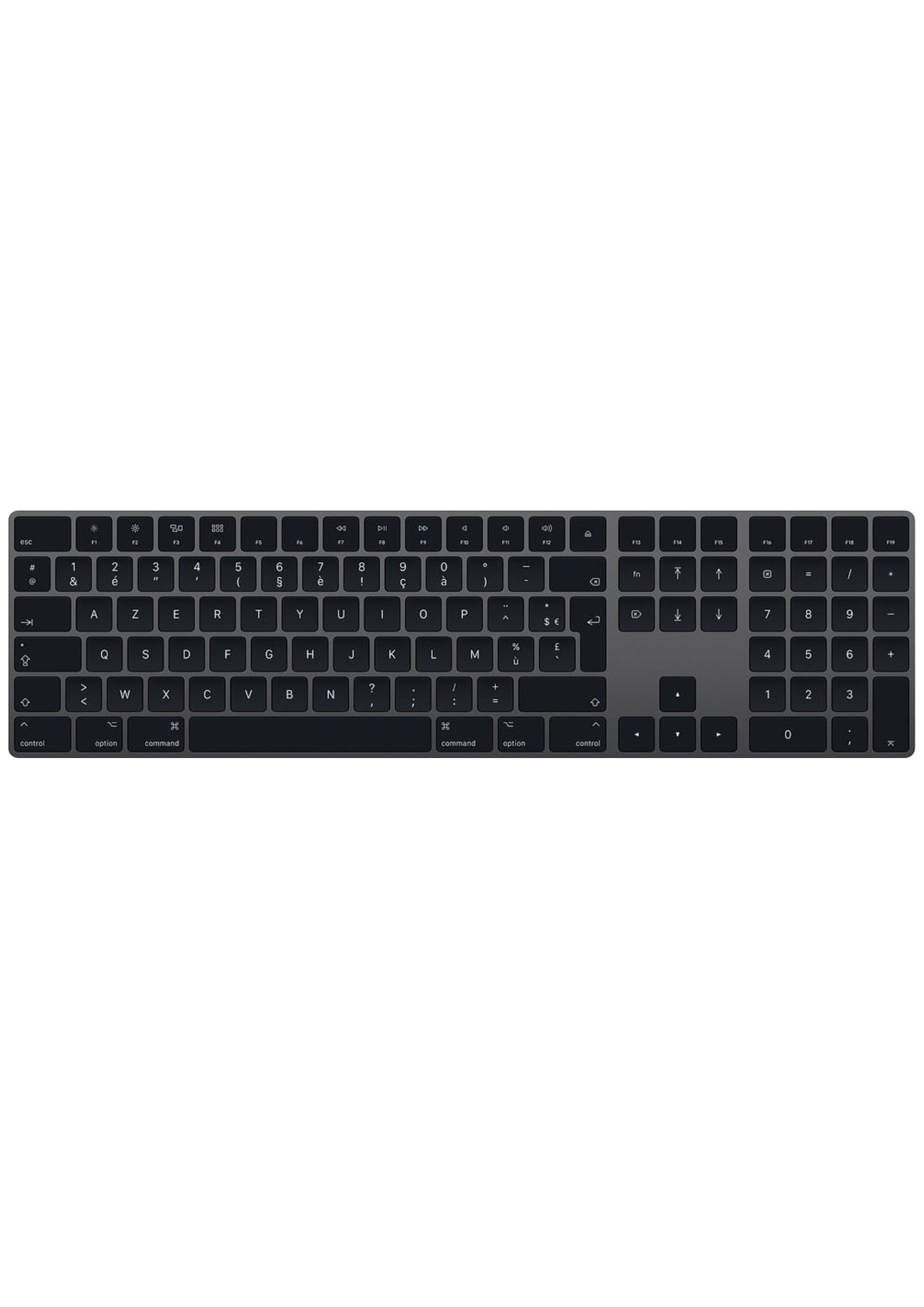 Magic Keyboard with Numeric Keypad - FRENCH Space Grey without Box